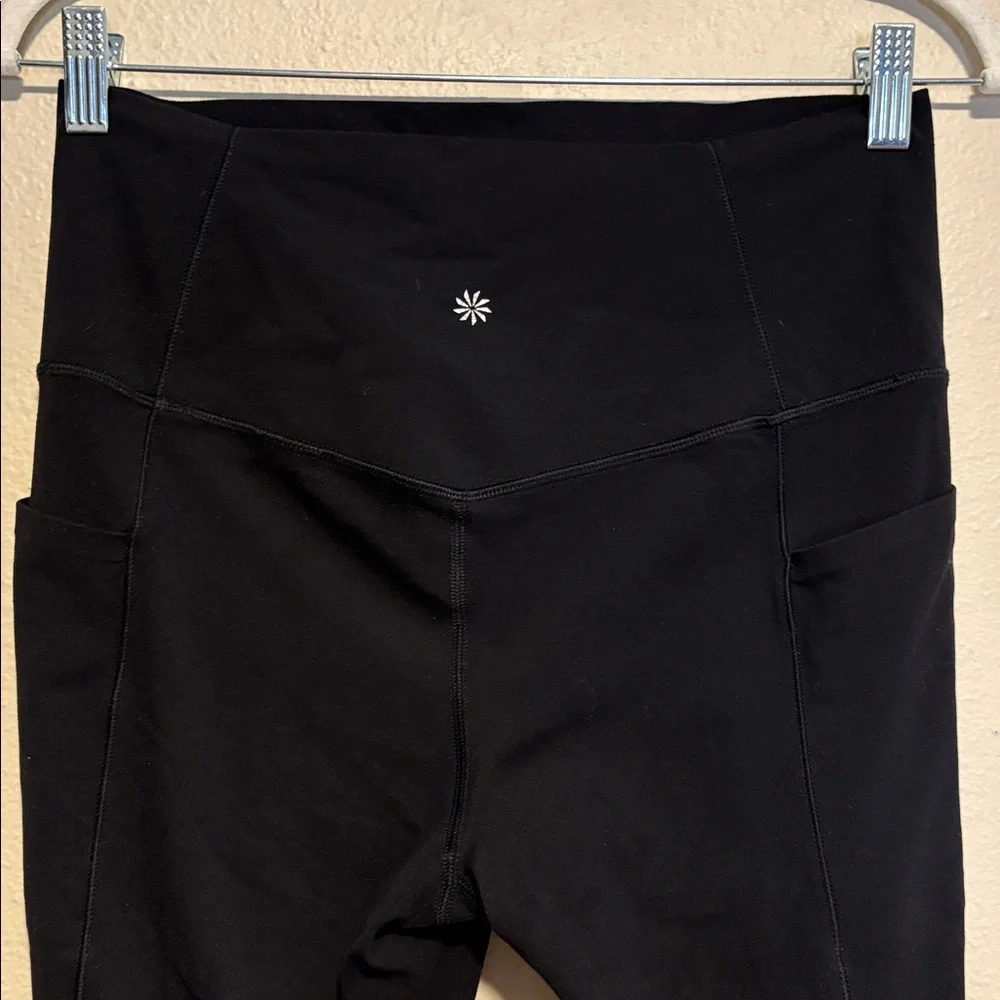 Athleta Salutation Stash 7/8 High Rise Tight Leggings Black Medium - Picture 9 of 11